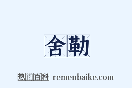 舍勒是什么意思的图片